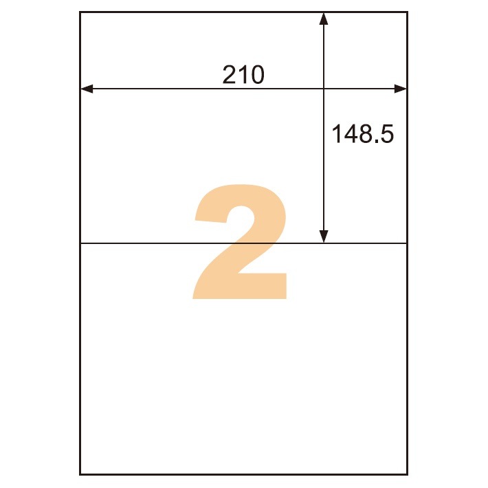 （まとめ買い）エコノミーラベル 大容量業務用パック 2面 500シート入 ELM002L [x3]