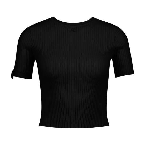 COURREGES Women Clothing 126MPU267FI0001 9999 black