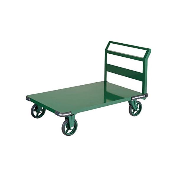 鋼鉄製 運搬車 900x600mm ハンドル側自在車 鋳物車輪 OH-2R 1台 完成品