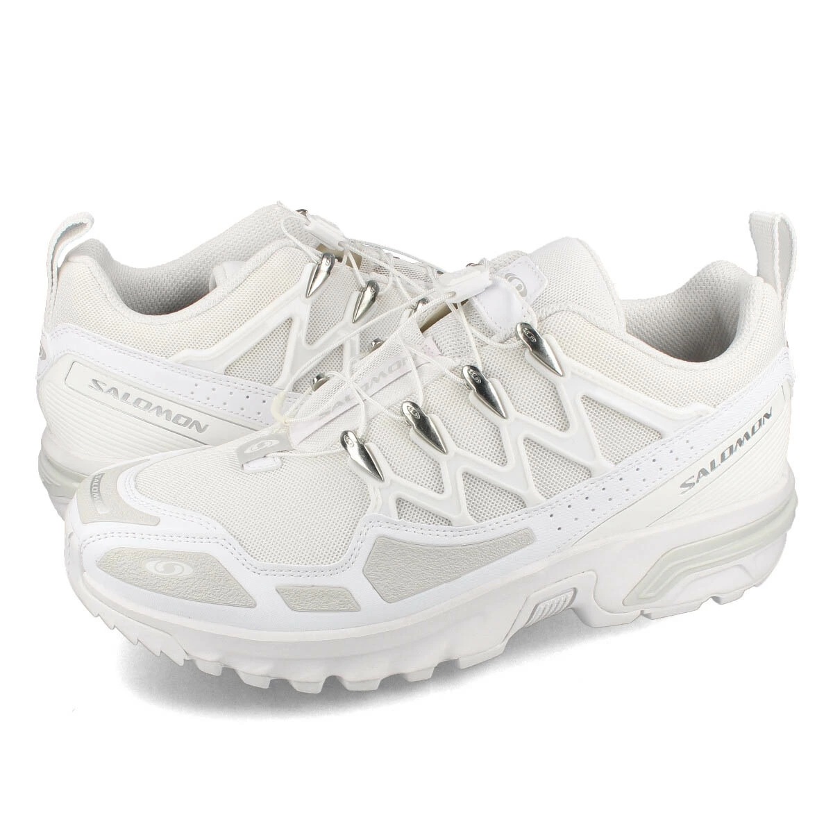 SALOMON ACS + WHITE/WHITE/SILVER.