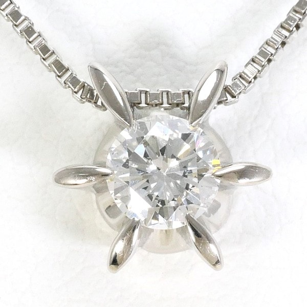 PT900 プラチナ PT850 ネックレス ダイヤ 0.352 SI2 鑑定書 ジュエリー 中古