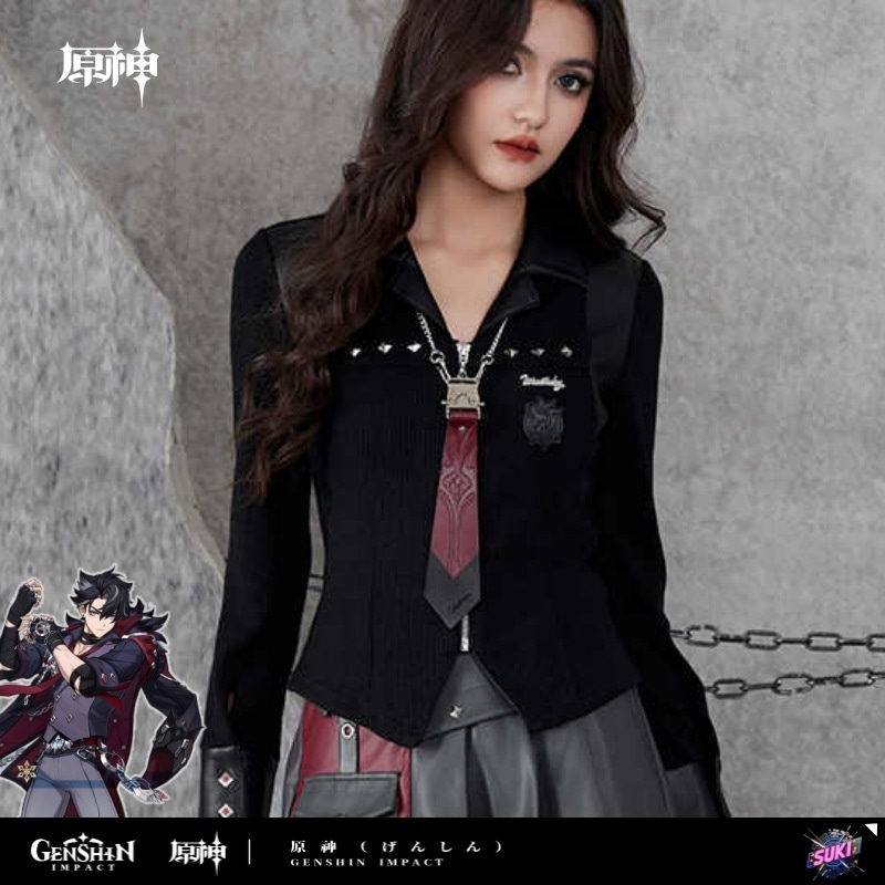 【プロ品質を極める!】原神 / リオセスリ インプレッションシリーズ / ニットシャツ カーディガン / Genshin Impact Wriothesley 莱欧斯利 げんしん コスプレ
