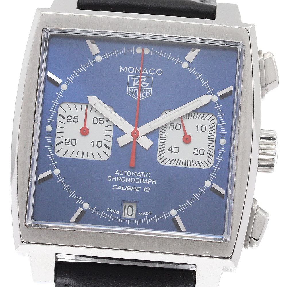 タグホイヤー TAG HEUER CAW2111-0 モナコ クロノグラフ デイト 自動巻き メンズ _958881【中古】