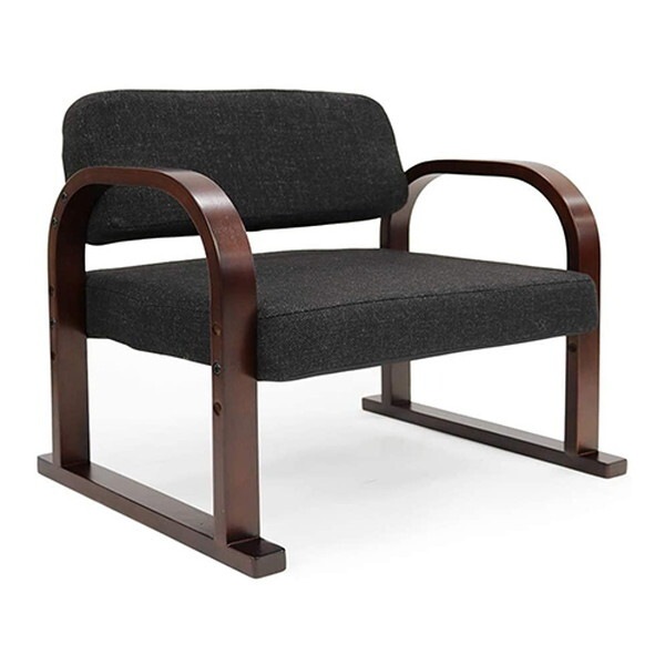 サイバーライフ 立ち上がりラクラク 優しいお座敷座椅子 みやび miyabi-bk ブラック メーカー直送