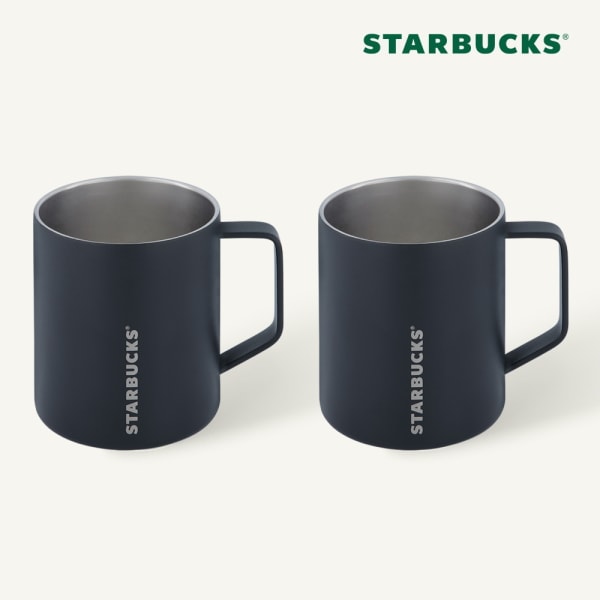 【Starbucks】 SS デビ マグ 414ml 2P (ブラック) スタバ韓国 (贈呈品なくなり次第予告なしで贈呈終了)