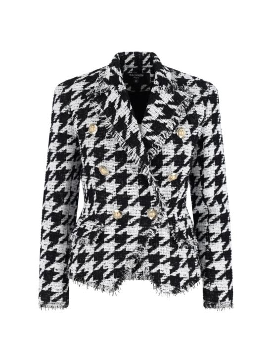 BALMAIN Women Jackets FF1SI504CG17GAB Black
