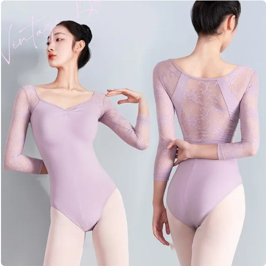 大人 女性 バレエ レオタード バレエ服 ダンス服 体操服 バレリーナ練習服 半袖 バレエ フラワープリントレオタード 美容バレエ趣味バレエ大人バレエダイエットフォールダンス バレエ練習服バレエ