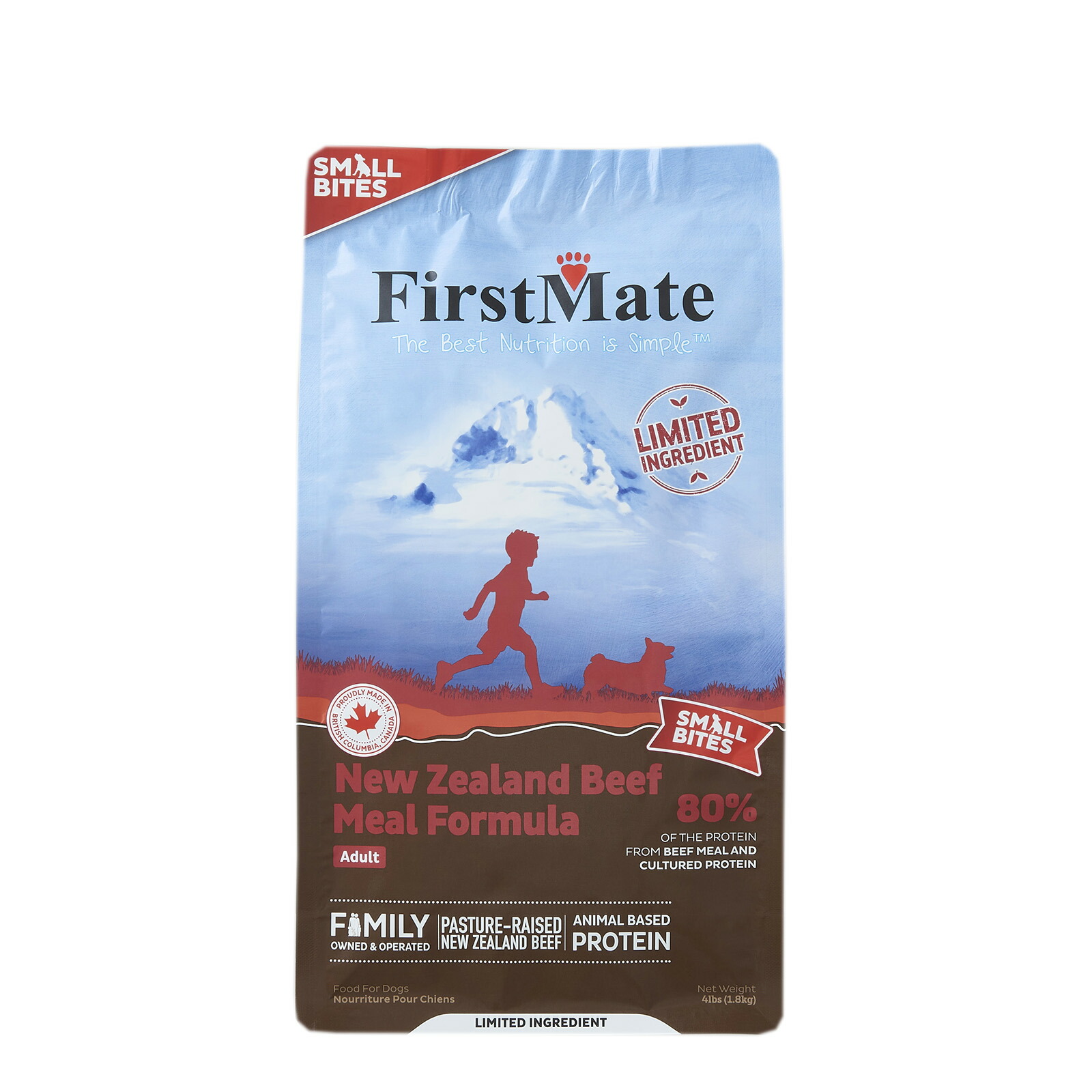 【選べるおやつのオマケ付】【賞味期限2026年1月15日】ファーストメイトドッグフード　ニュージーランドビーフ スモールバイツ （小粒）1.8kg【ドッグフード】【正規品】