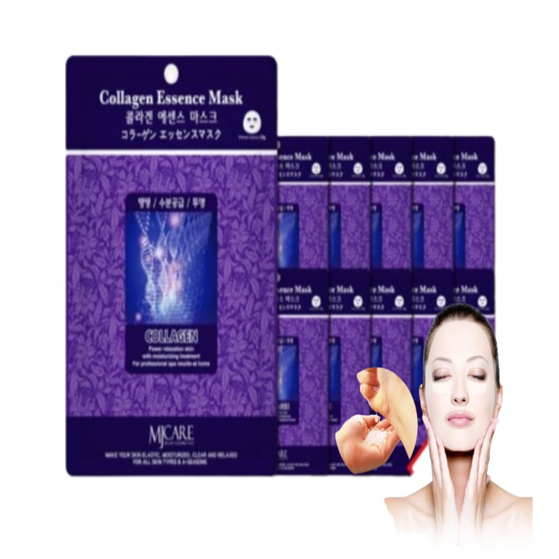 エッセンスマスクパック コラーゲン 100枚 x 23g 弾力＋水分補給＋透明感 毎日1枚 販売1位 6,387円