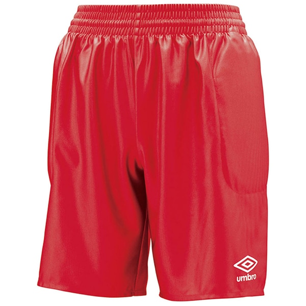 GKパンツ 脇パッド付 メンズ ハーフパンツ Mレッド L UAS6700GP MRED L