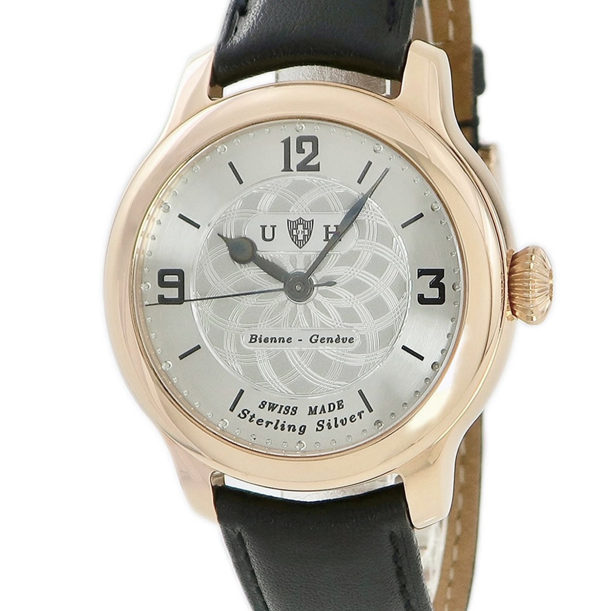 コレクション 1901 19015N007SS 自動巻き メンズ K18PG無垢製 シルバー ユニオン オルロジェール 3年保証