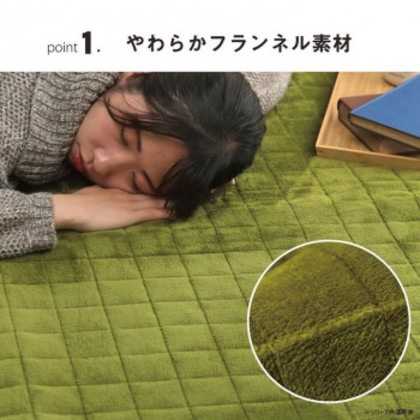 レイヤー フランネル キルトラグ 200×240cm グレー 1292641136401