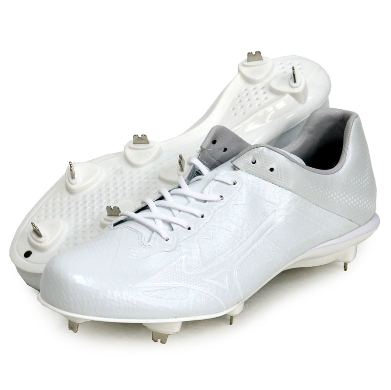 グローバルエリート ライトレボエリート2 野球 金具 スパイク 白 シューズ 軽量 24SS (11GM241001)