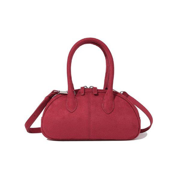 トートバッグ JQS CO2506TB76-RD クローバーハート クラシック スエード トートバッグ Red