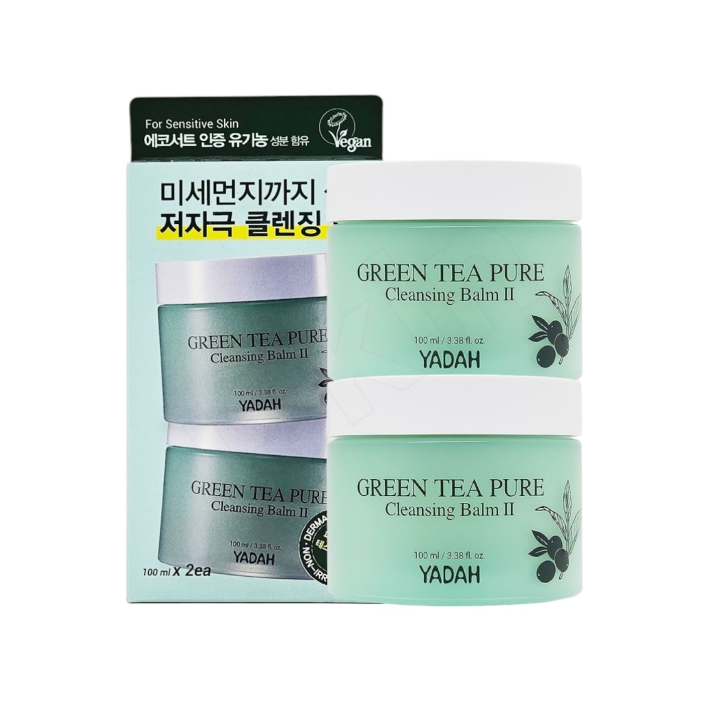 BESTライン グリーンティーピュアクレンジングバーム 100ml+100ML /韓国TV1位クレンジングバーム! / 毛穴ケア/ メイク落とし/ Ｗ洗顔不要