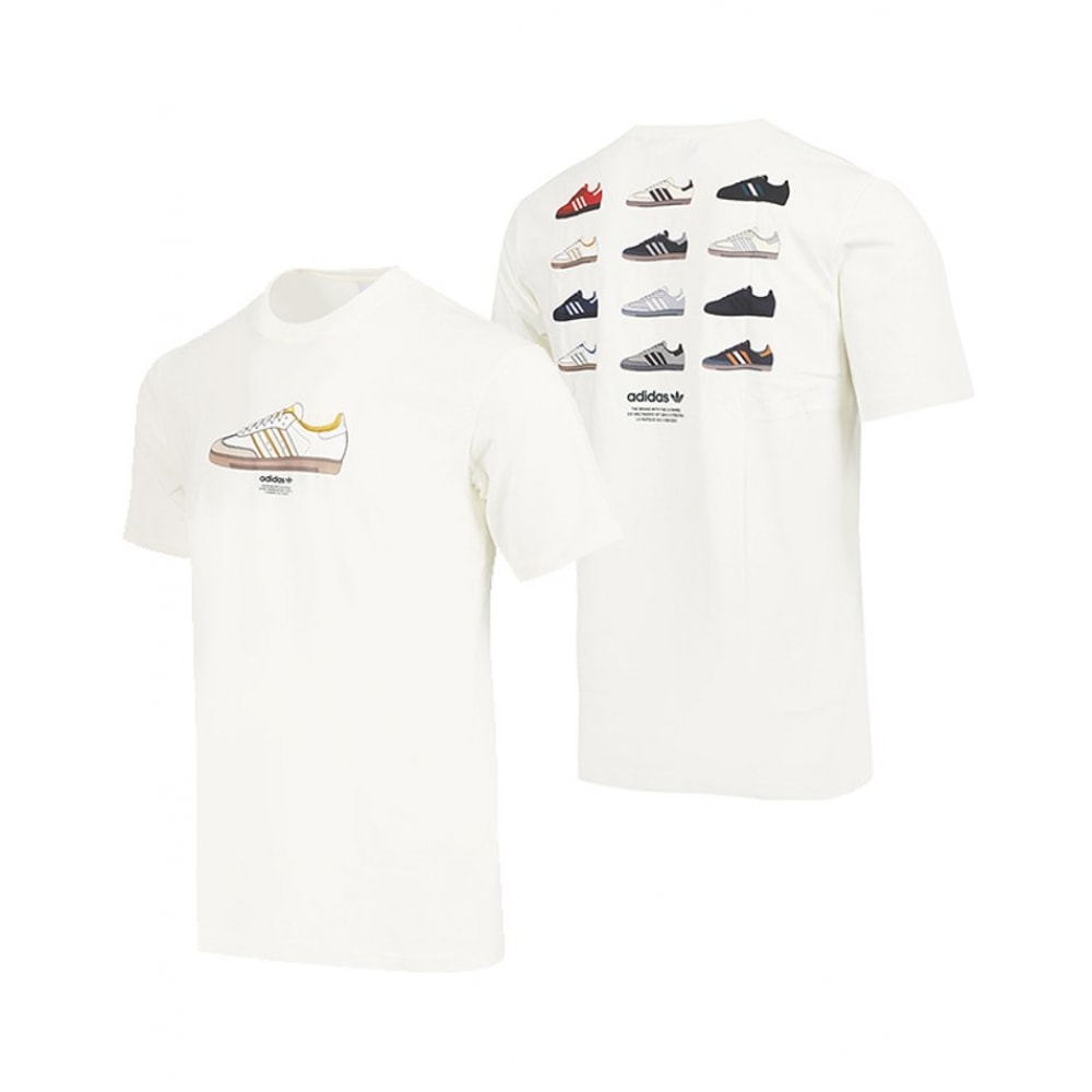 アディダスショートスリーブ T シャツ TS スポーツサンバシューズ Tシャツ