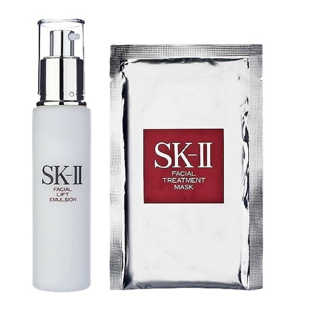 エスケーツー（SK-II／SK2） フェイシャル リフト エマルジョン ＋ フェイシャルトリートメント マスク セット 100g+1枚