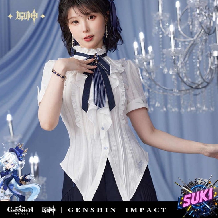 【プロ品質を極める!】原神 グッズ / フリーナ インプレッションシリーズ / シャツ / Genshin Impact Furina 芙宁娜 げんしん コスプレ