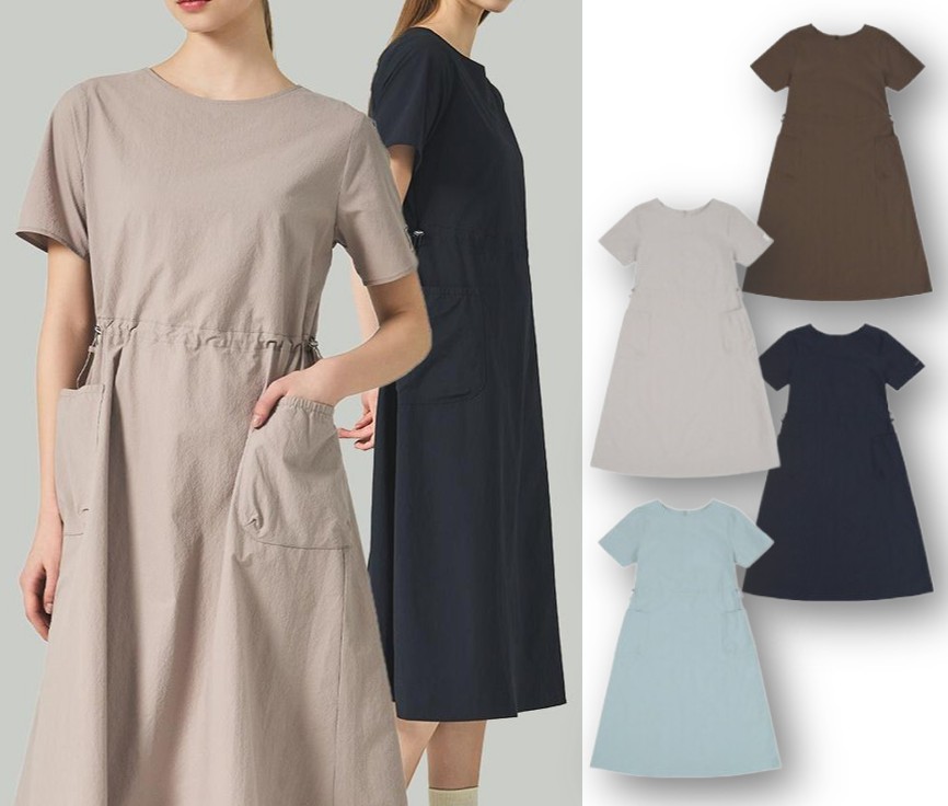 Round Neck Woven Dress