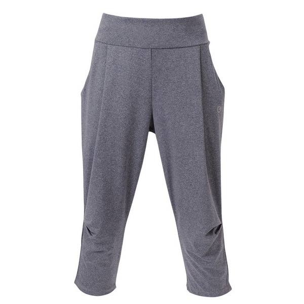 G-FIT エアSTRETCH ルーズフィットカプリパンツ GF-L979S-HNV-S ヘザーネイビー