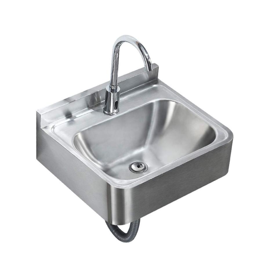 ステンレス鋼 壁掛けシンク シンプルなバスルーム屋外洗面台 台所の流し