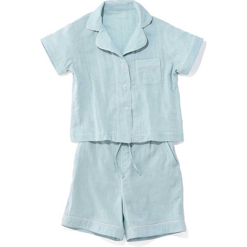 タオル美術館　cococi beauty シャルロット ガーゼパジャマ Lサイズ グリーン