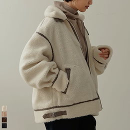 オーバーサイズフライトボアジャケット