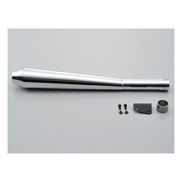 スリップオンメガホンタイプマフラー 3.5UP SR400FIモデル専用 クロームメッキ D94499