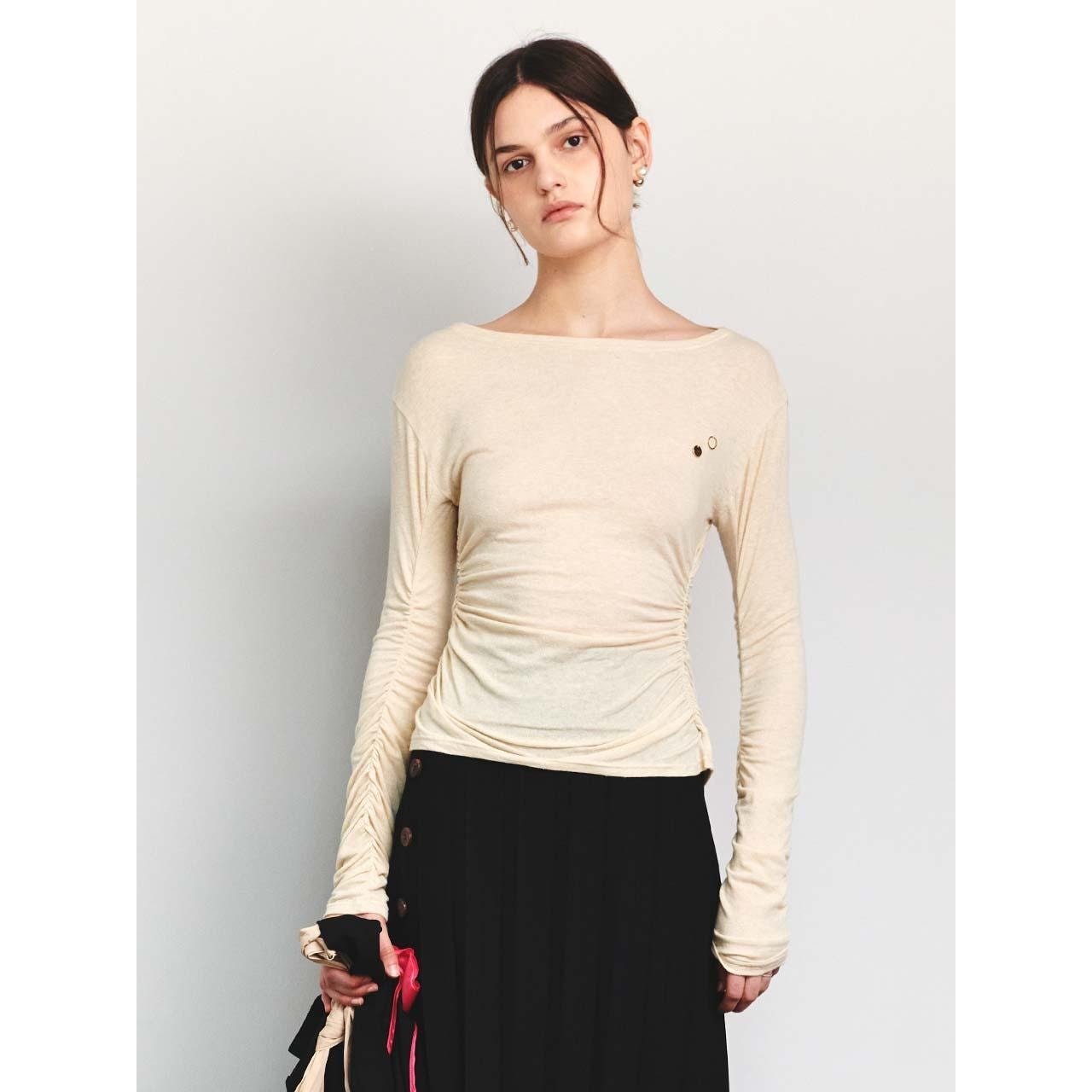 【J.CHUNG】 RARE SHIRRING TOP : 3 COLOR