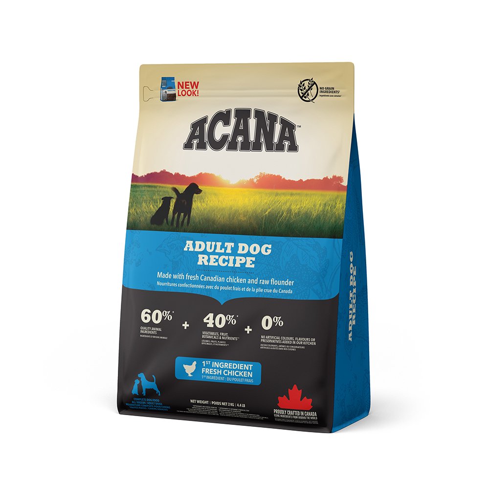 ドッグフード　アダルトドッグレシピ　２ｋｇ　正規品　ＡＣＡＮＡ　ＣＲＣ45―02―05―10―10