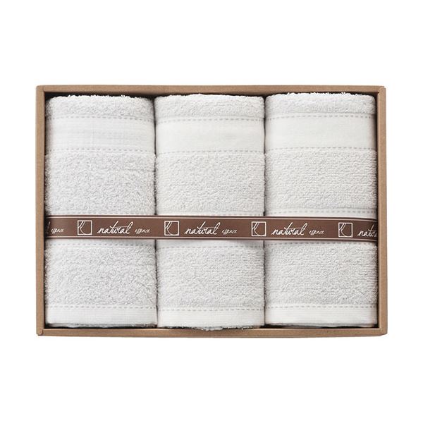 [5セット] やさしいナチュラルフェイスタオル3P B9070065X5 7,878円