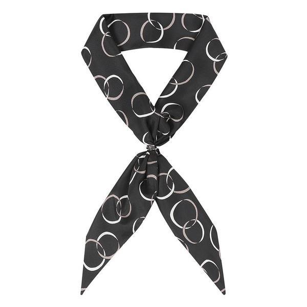 プリントエスコートタイスカーフブラック__DLF1ACF1355K1