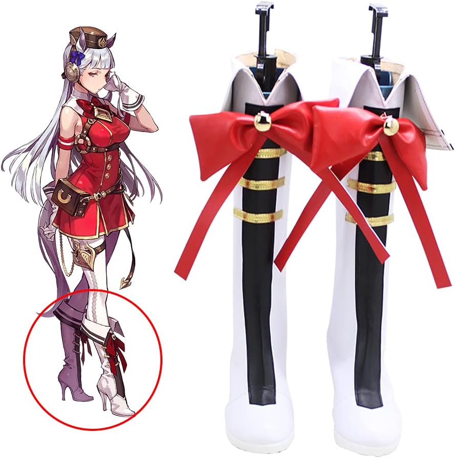 コスプレ靴 ウマ娘 プリティーダービー ゴールドシップ 勝負服 ブーツ 下駄 シューズ 長靴 コスプレ クリスマス ハロウィン