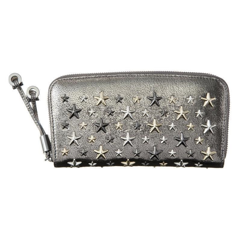 ジミー チュウ Jimmy Choo / 長札入財布 #FILIPA GTA ANTHRACITE/METALLIC MIX