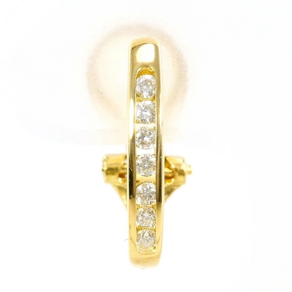 K18 18金 YG イヤリング(片耳) ダイヤ 0.13 中古