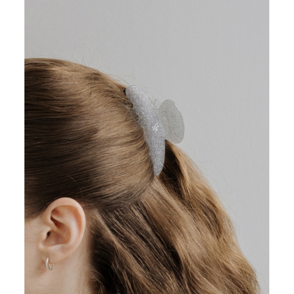 HAS HTY025 ラウンドグリッターヘアクリップ