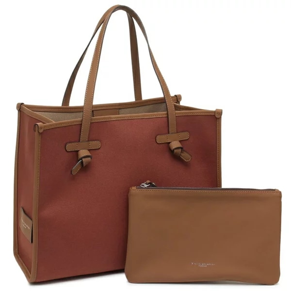トートバッグ マルチェッラ Mサイズ オレンジ ブラウン レディース BS6850 COMMCNVSE