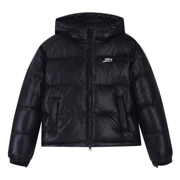 [N244DW041P]カラーブロックフードショートパッファーダウン