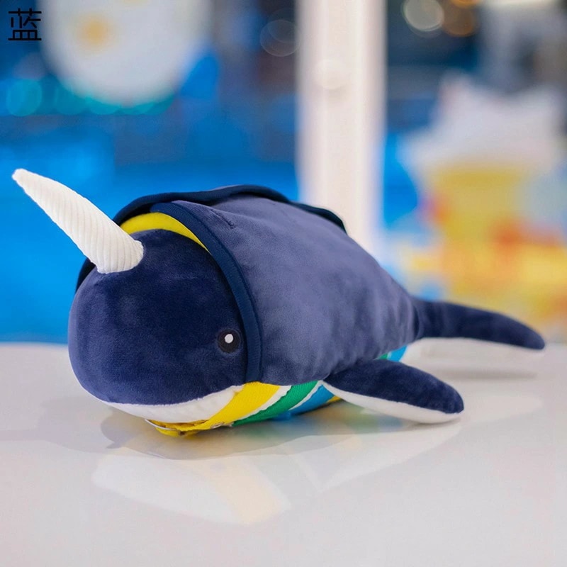縫いぐるみ 抱き枕 鯨 早教育 トレーニング 気を入れる かわいい 刺a付き リアル 気持ちいい やさしい手触り 子供 男女兼用 プレゼント 記念日 誕生日 入園祝い 入学祝い 寝具 多機能 PP綿