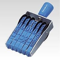 シャチハタ 欧文6連 特大号 明朝体 CF-6LM 00048784