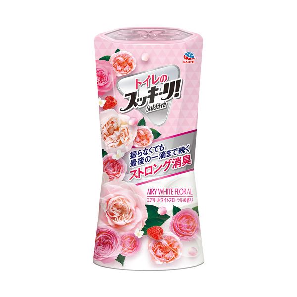 （まとめ）アース製薬 トイレのスッキーリ！エアリーホワイトフローラル 400ml 1セット（3個）5セット