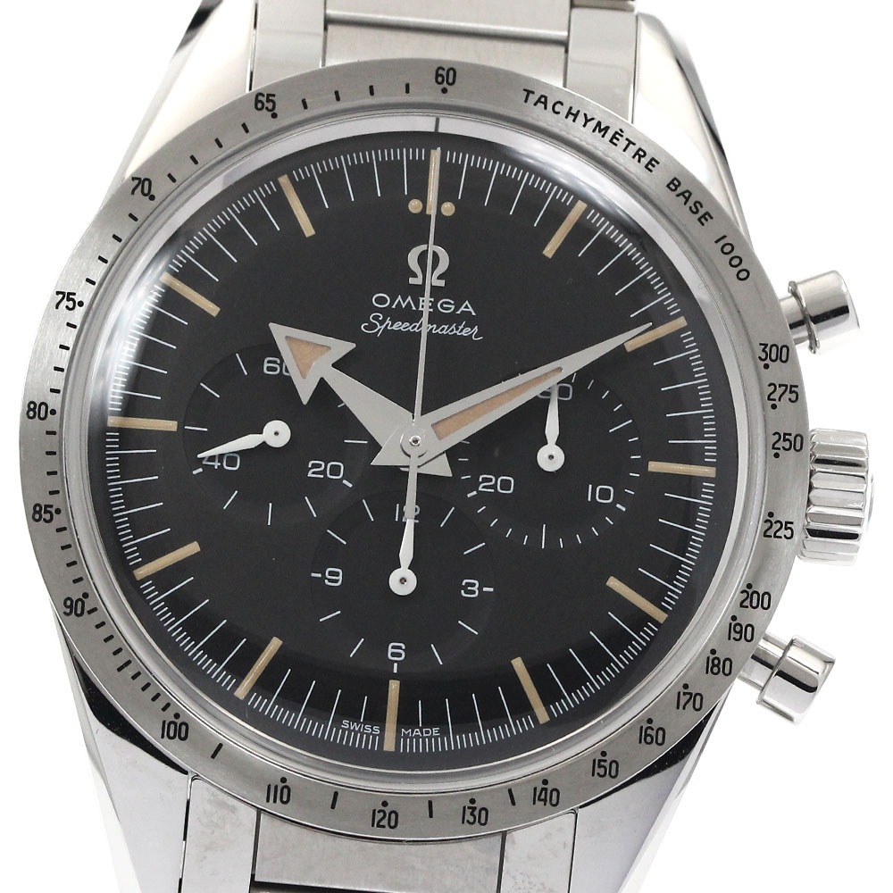 オメガ OMEGA 311.10.39.30.01.001 スピードマスター 1957 トリロジー 60周年記念 手巻き メンズ 極美品 箱・保証書付き_884513【中古】