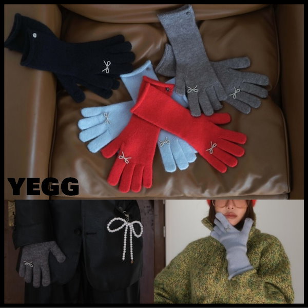 【YEGG】Ribbon Gloves ★ リボングローブ ★ リボン ニット手袋 ribbon gloves – YEGG【日本公式ストア】