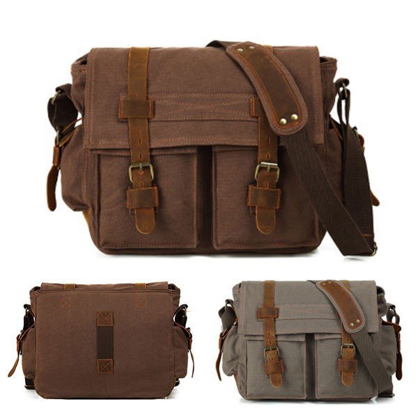 ショルダーバッグ ビジネス 男女兼用 斜め掛け 帆布 アウトドア iPad