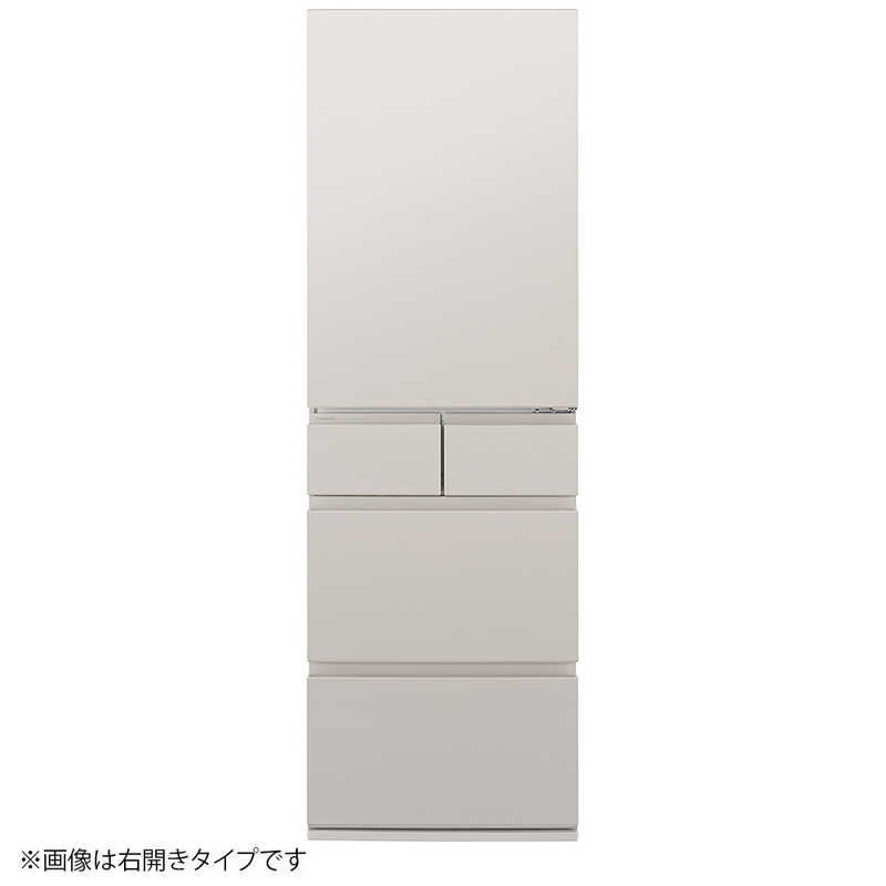 パナソニック　Panasonic　冷蔵庫 5ドア 410L 左開き RYタイプ 真ん中冷凍室 幅60cm マットライトベージュ　NR-E41RY3L-C（標準設置無料）