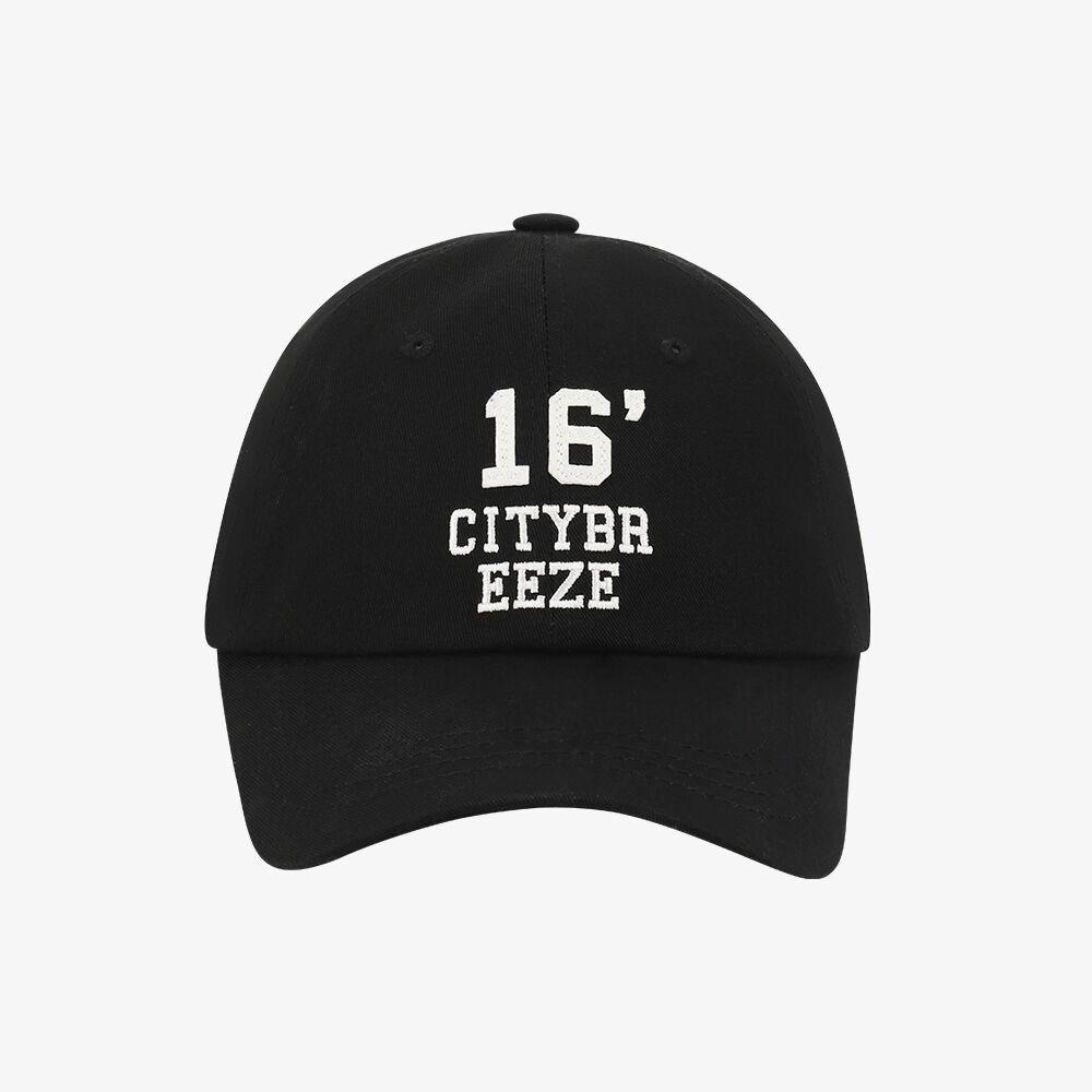 シティブリーズ ロゴアプリーケ キャップ_BLACK
