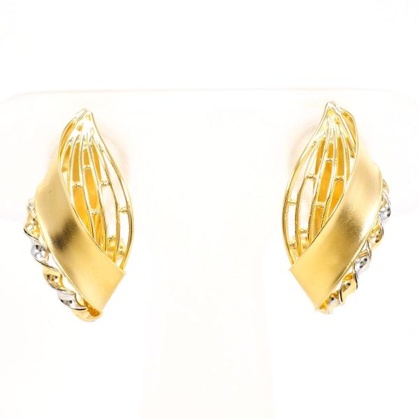 PT900 プラチナ K18YG イヤリング 総重量約3.2g ジュエリー 中古