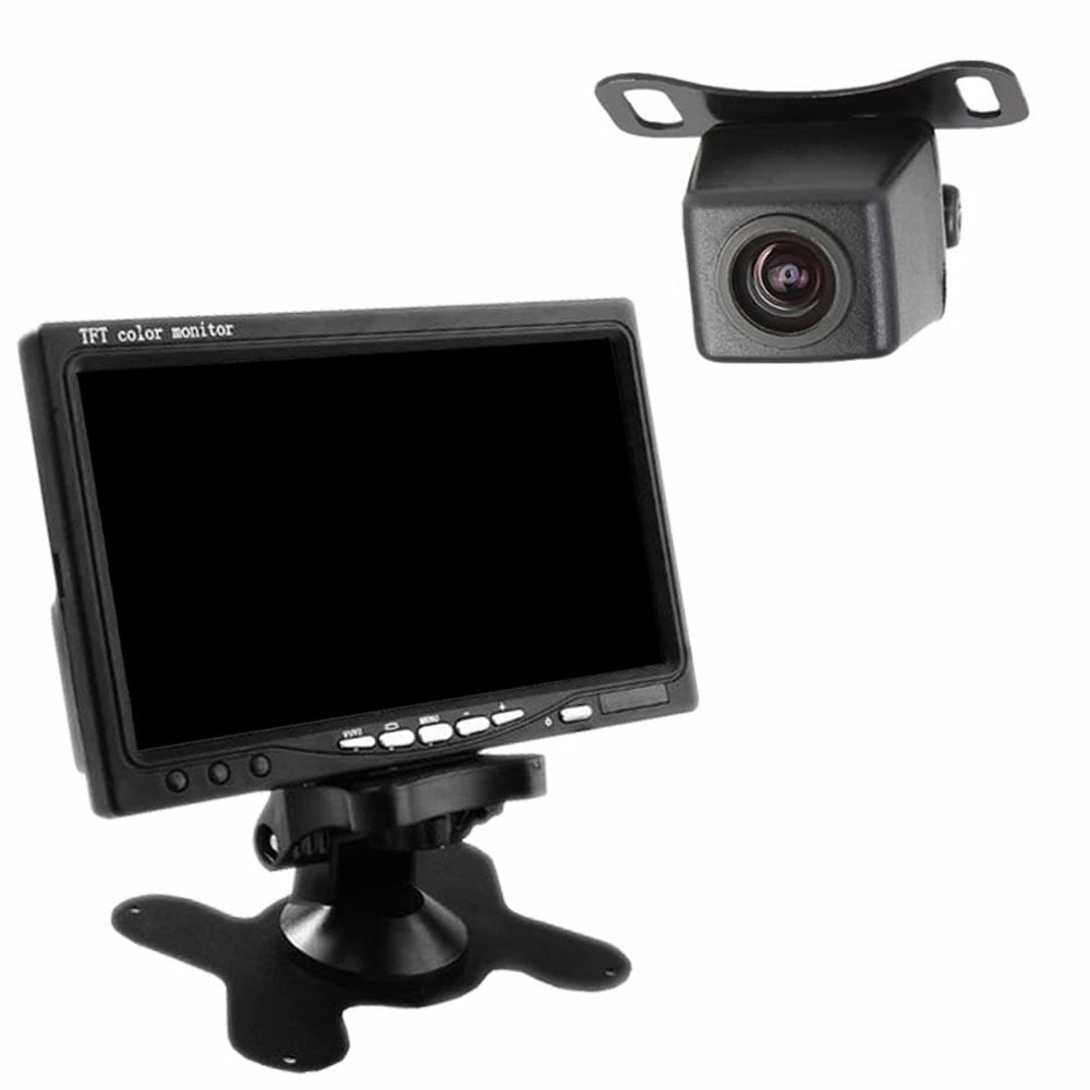 7.0インチ オンダッシュ 液晶モニター A0119N バックカメラセット 36万画素 広角170度 防水 カーモニター 車載モニター リアカメラ バックモニターセット 12v カー用品 OMT70