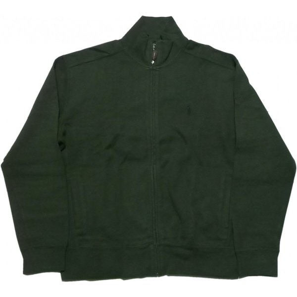 ワンポイント スウェットシャツ ジップアップ オリーヴ PR2-592