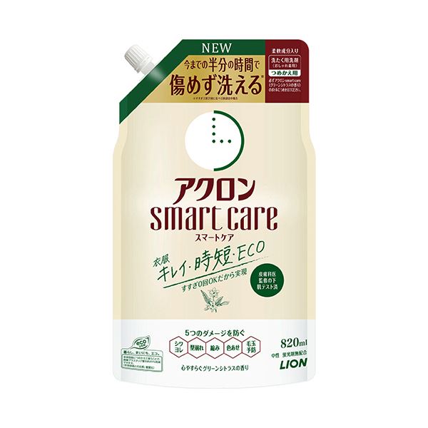 （まとめ） ライオン アクロンスマートケア つめかえ用 820mL 1個 [x5セット]